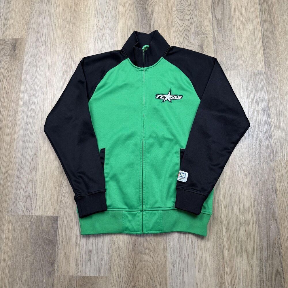 Texas Stars Track Jacket Mens Small Green Black AHL Hockey CCM Full Zip